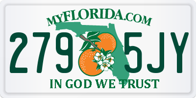 FL license plate 2795JY