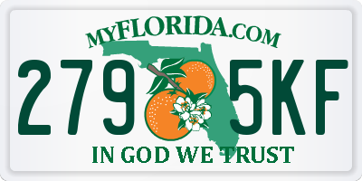 FL license plate 2795KF