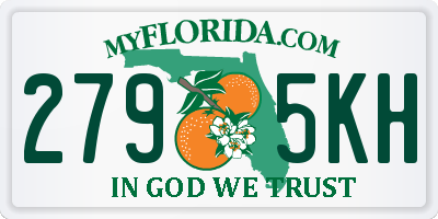 FL license plate 2795KH