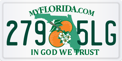 FL license plate 2795LG