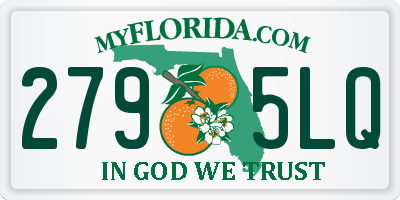FL license plate 2795LQ