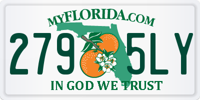 FL license plate 2795LY