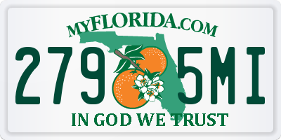 FL license plate 2795MI