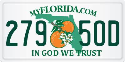 FL license plate 2795OD