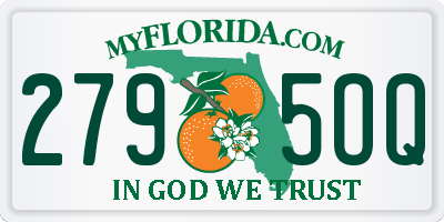 FL license plate 2795OQ