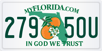 FL license plate 2795OU