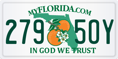FL license plate 2795OY