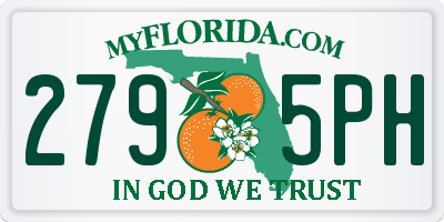 FL license plate 2795PH