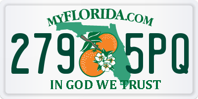 FL license plate 2795PQ