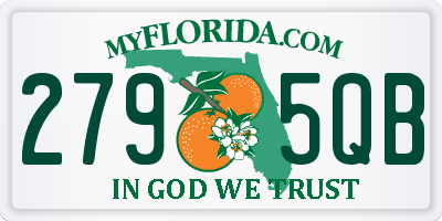 FL license plate 2795QB