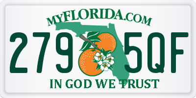FL license plate 2795QF