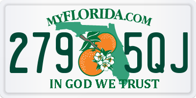 FL license plate 2795QJ