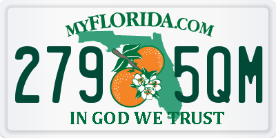 FL license plate 2795QM