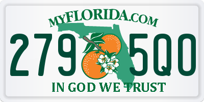 FL license plate 2795QO