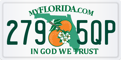 FL license plate 2795QP