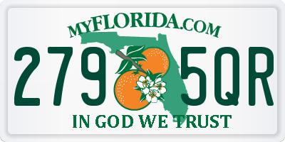 FL license plate 2795QR