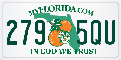 FL license plate 2795QU