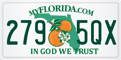 FL license plate 2795QX