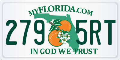 FL license plate 2795RT