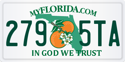 FL license plate 2795TA