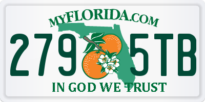 FL license plate 2795TB