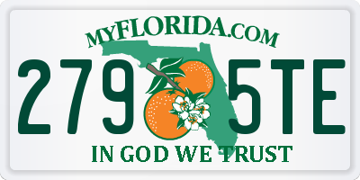 FL license plate 2795TE