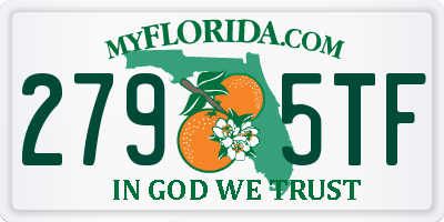 FL license plate 2795TF