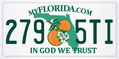 FL license plate 2795TI