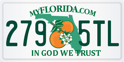 FL license plate 2795TL