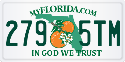 FL license plate 2795TM