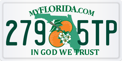 FL license plate 2795TP