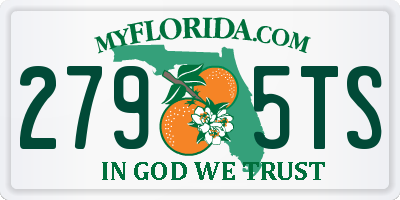 FL license plate 2795TS