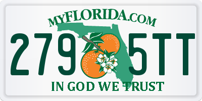 FL license plate 2795TT