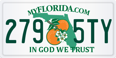 FL license plate 2795TY