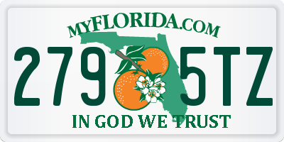 FL license plate 2795TZ