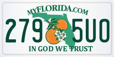 FL license plate 2795UO