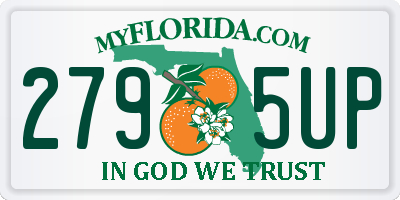 FL license plate 2795UP