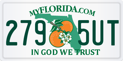 FL license plate 2795UT