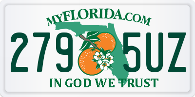 FL license plate 2795UZ