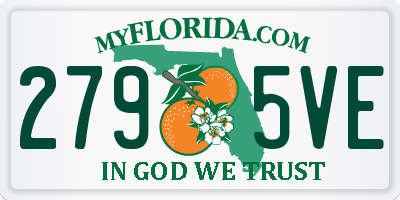 FL license plate 2795VE