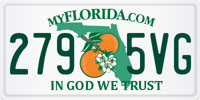 FL license plate 2795VG