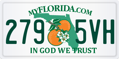 FL license plate 2795VH