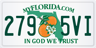 FL license plate 2795VI