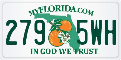 FL license plate 2795WH