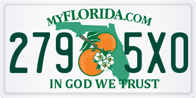 FL license plate 2795XO