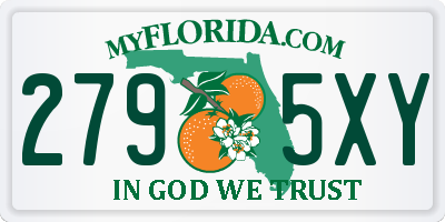FL license plate 2795XY