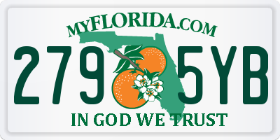 FL license plate 2795YB