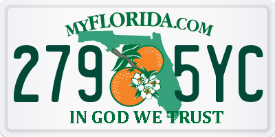 FL license plate 2795YC