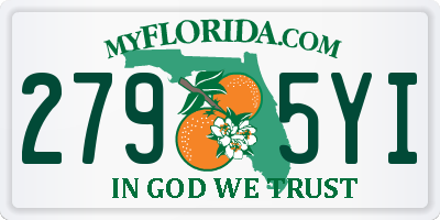 FL license plate 2795YI