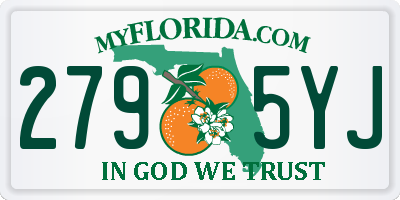 FL license plate 2795YJ